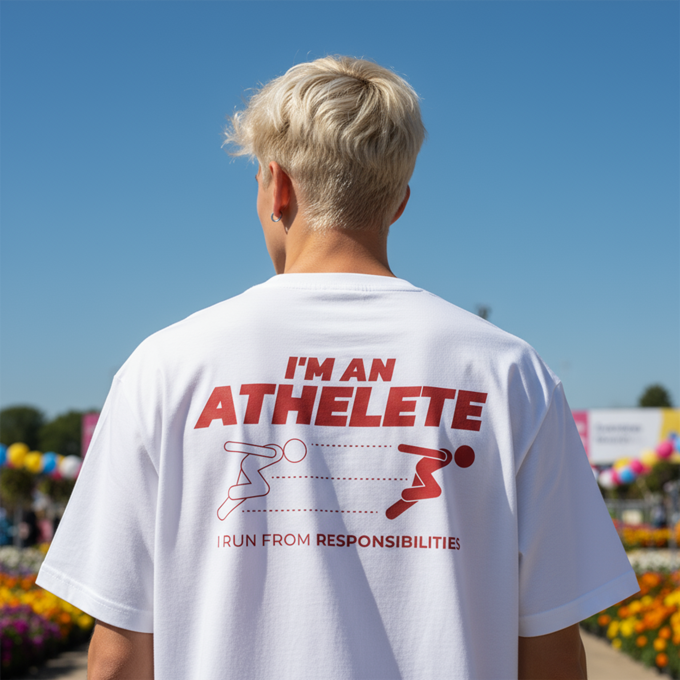 Certified Athlete – Oversized Unisex T-shirt | I Run From Responsibilities
